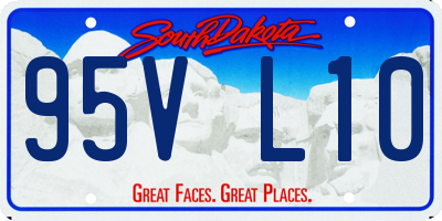 SD license plate 95VL10