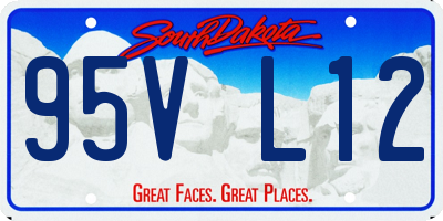 SD license plate 95VL12