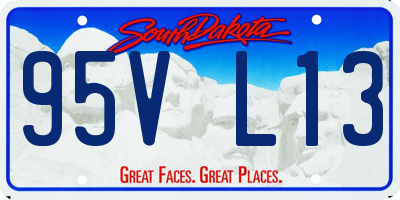 SD license plate 95VL13
