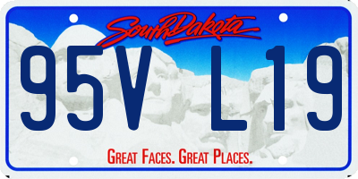SD license plate 95VL19