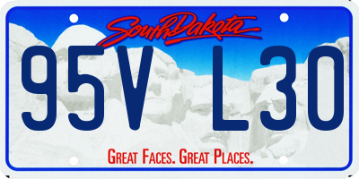 SD license plate 95VL30