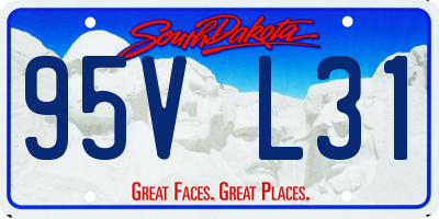 SD license plate 95VL31