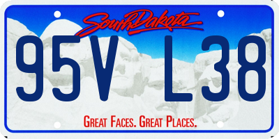 SD license plate 95VL38