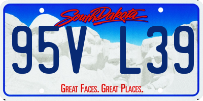 SD license plate 95VL39