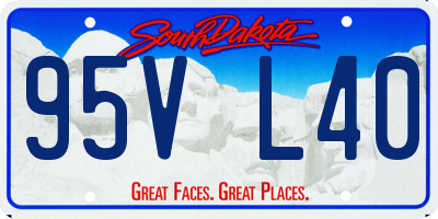 SD license plate 95VL40