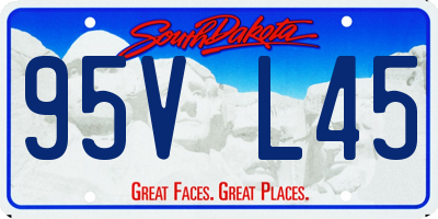 SD license plate 95VL45