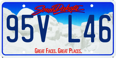 SD license plate 95VL46