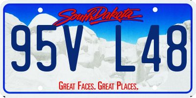 SD license plate 95VL48