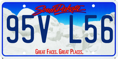 SD license plate 95VL56