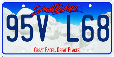 SD license plate 95VL68