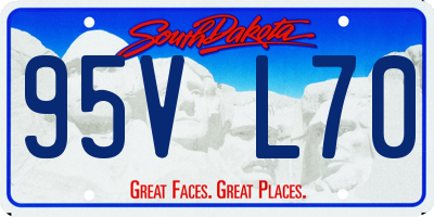 SD license plate 95VL70