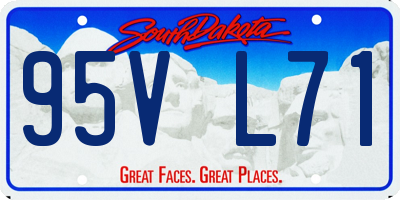 SD license plate 95VL71