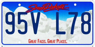 SD license plate 95VL78