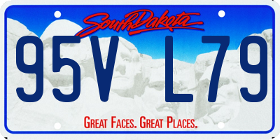 SD license plate 95VL79