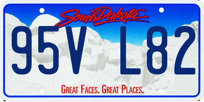 SD license plate 95VL82