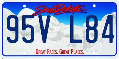 SD license plate 95VL84