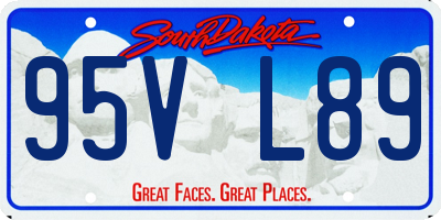 SD license plate 95VL89