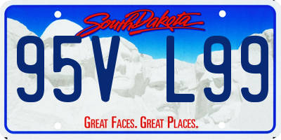 SD license plate 95VL99
