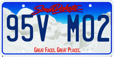 SD license plate 95VM02