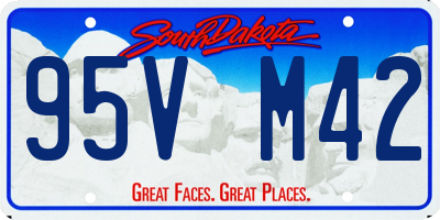 SD license plate 95VM42