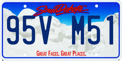 SD license plate 95VM51