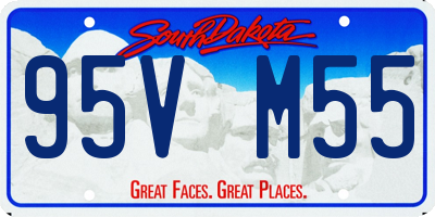 SD license plate 95VM55