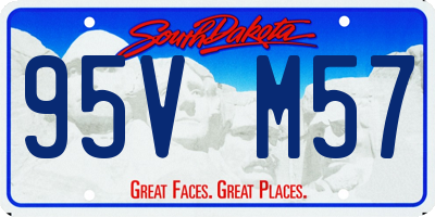 SD license plate 95VM57