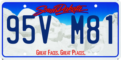 SD license plate 95VM81