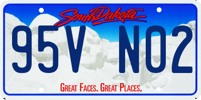 SD license plate 95VN02