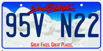 SD license plate 95VN22