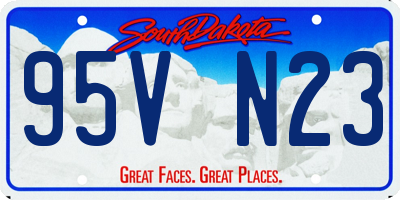 SD license plate 95VN23