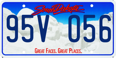 SD license plate 95VO56