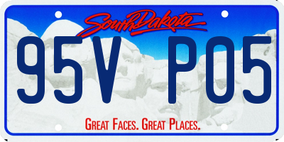 SD license plate 95VP05