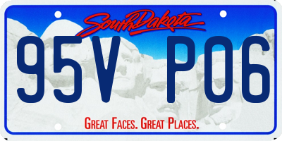 SD license plate 95VP06
