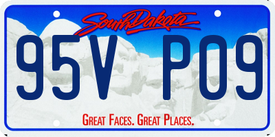 SD license plate 95VP09