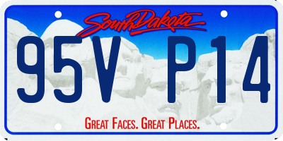 SD license plate 95VP14