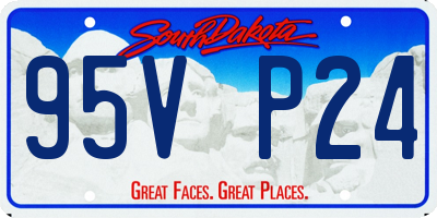 SD license plate 95VP24