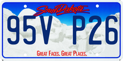 SD license plate 95VP26
