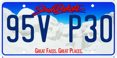 SD license plate 95VP30