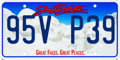SD license plate 95VP39