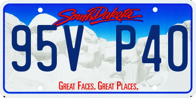 SD license plate 95VP40