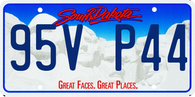 SD license plate 95VP44
