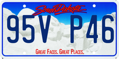 SD license plate 95VP46