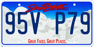 SD license plate 95VP79