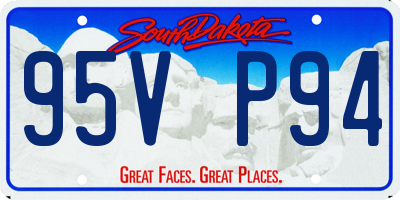 SD license plate 95VP94