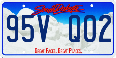 SD license plate 95VQ02