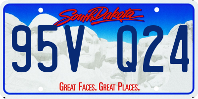 SD license plate 95VQ24
