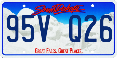 SD license plate 95VQ26