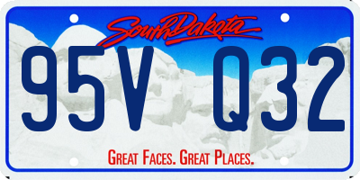 SD license plate 95VQ32