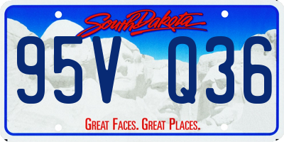 SD license plate 95VQ36